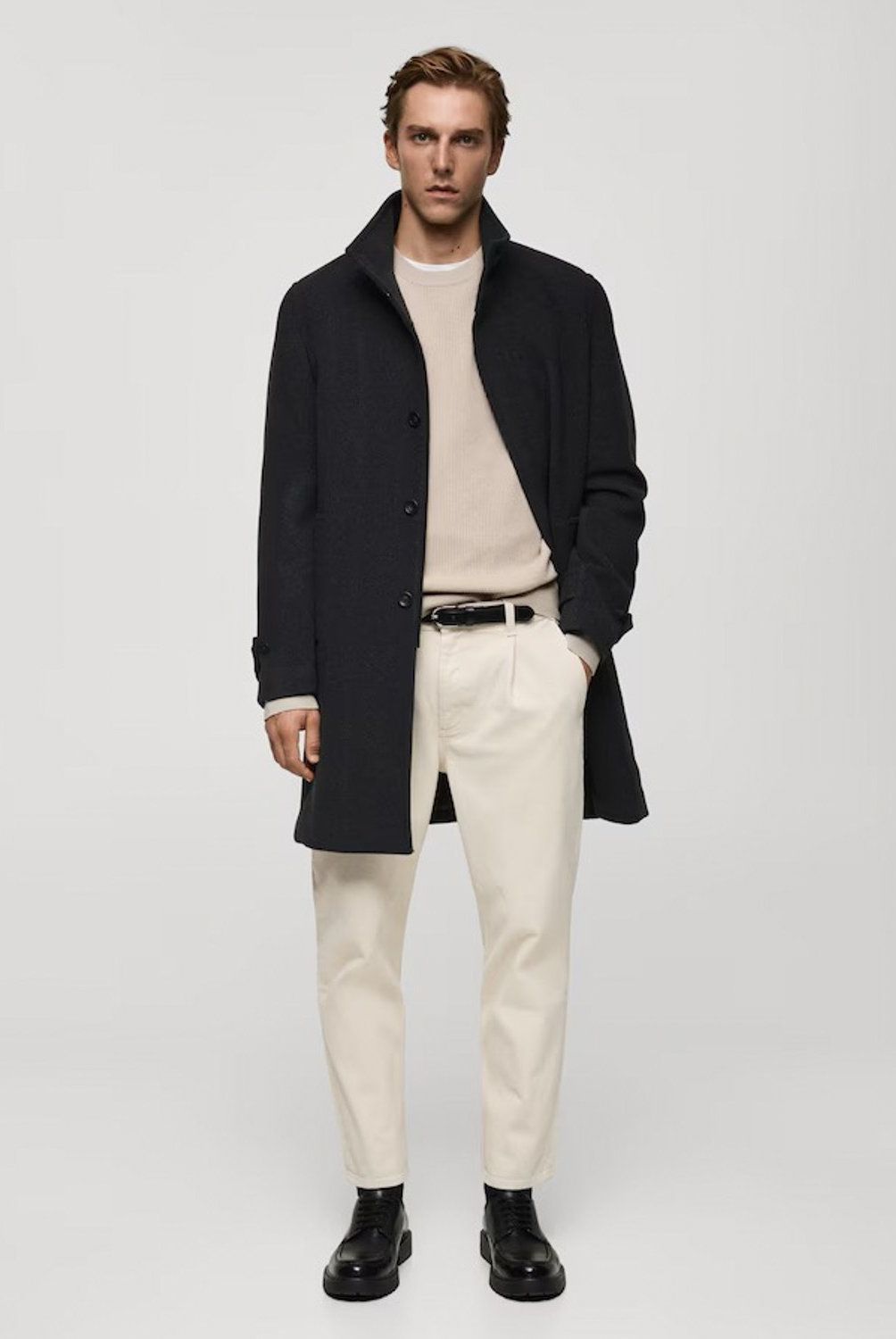 MANGO MAN - Sweater Punto Algodón Canalé Hombre Mango Man