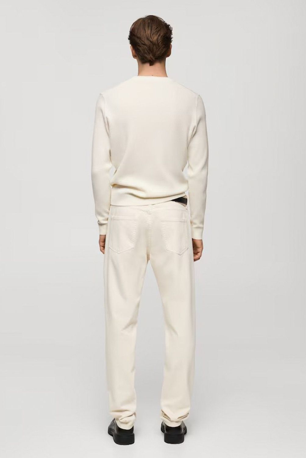 MANGO MAN - Sweater Punto Algodón Canalé Hombre Mango Man