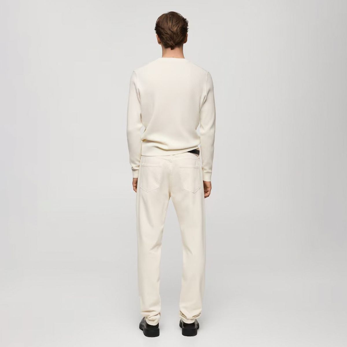 MANGO MAN - Sweater Antigua Regular Fit Canalé Hombre Mango Man