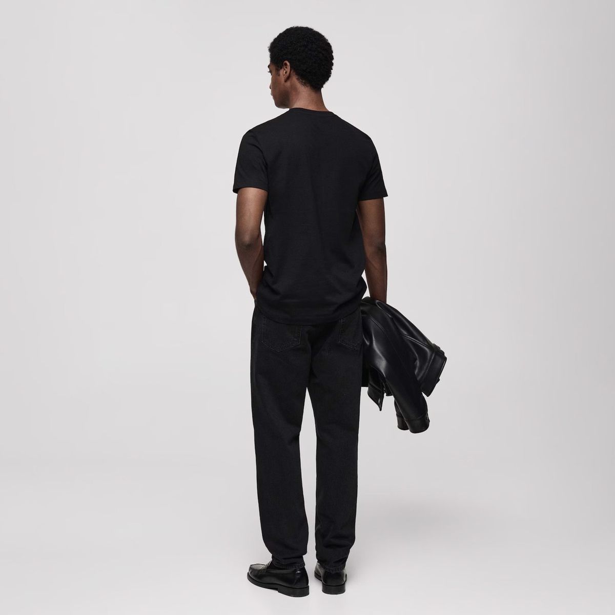 MANGO MAN - Polera Chelsea Manga Corta 100% Algodón Hombre Mango Man