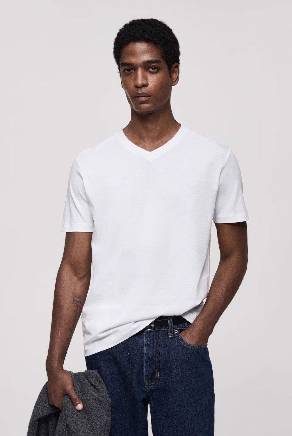 MANGO MAN - Polera 100% Algodón Slim Fit Hombre Mango Man