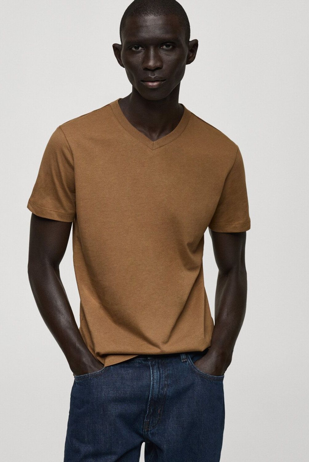 MANGO MAN - Polera 100% Algodón Slim Fit Hombre Mango Man