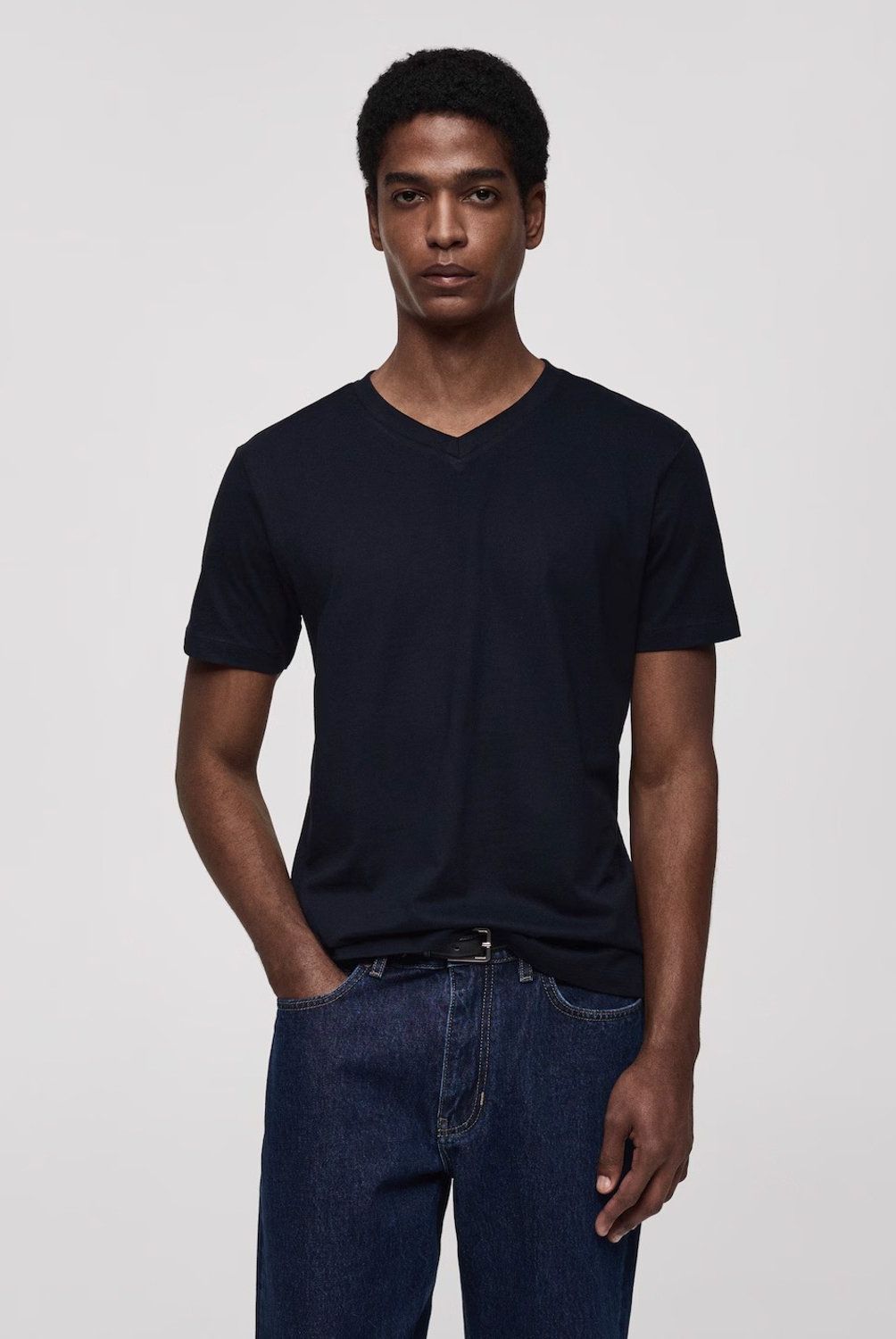 MANGO MAN - Polera 100% Algodón Slim Fit Hombre Mango Man