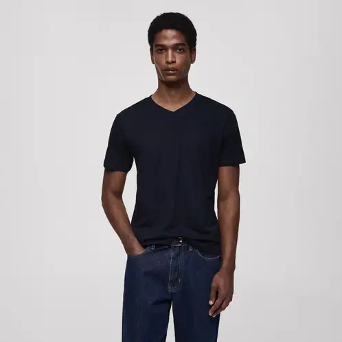MANGO MAN - Polera 100% Algodón Slim Fit Hombre