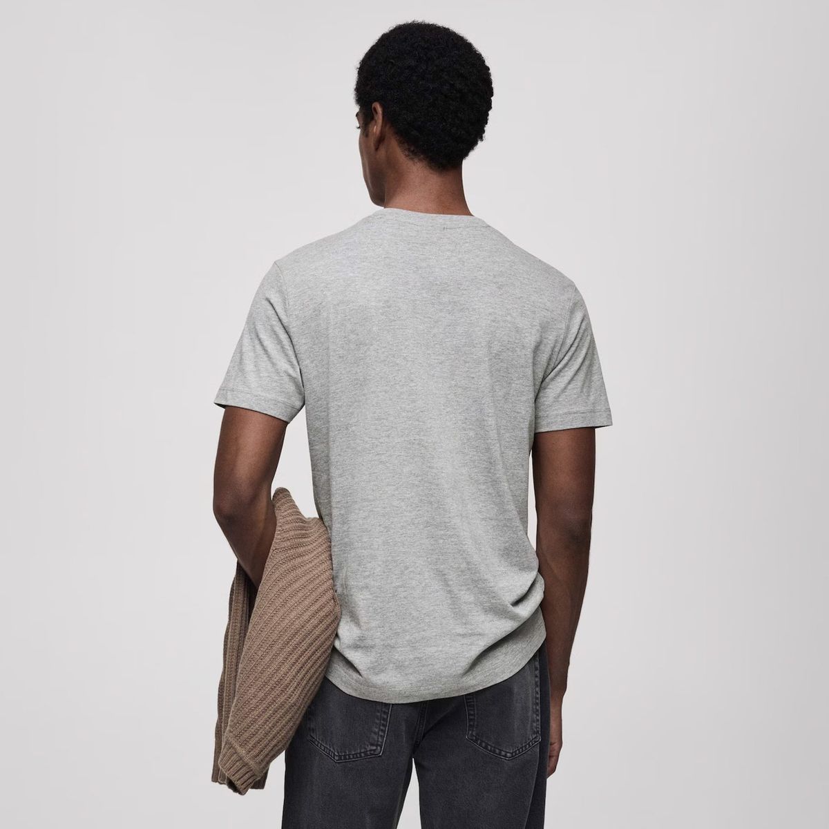 MANGO MAN - Polera Chelsea Manga Corta 100% Algodón Hombre Mango Man