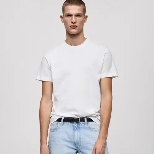 MANGO MAN - Polera 100% Algodón Slim Fit Hombre
