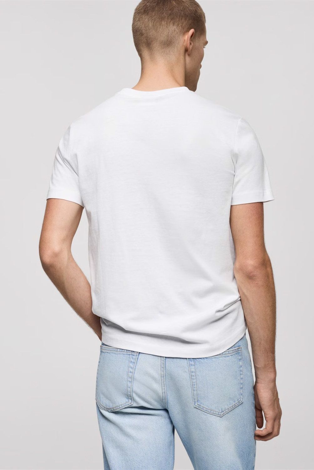 MANGO MAN - Polera 100% Algodón Slim Fit Hombre Mango Man