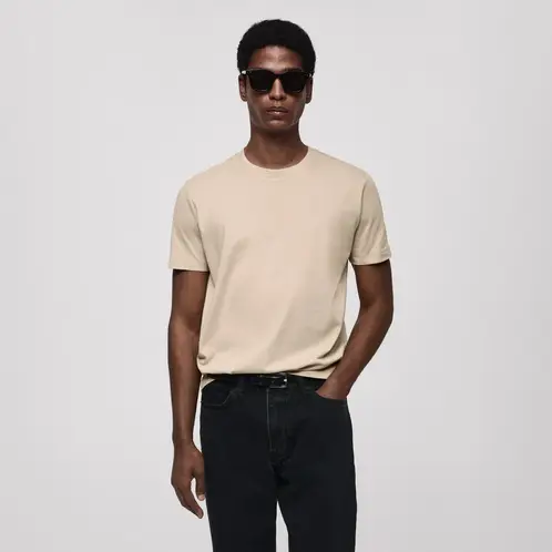 MANGO MAN - Polera 100% Algodón Slim Fit Hombre