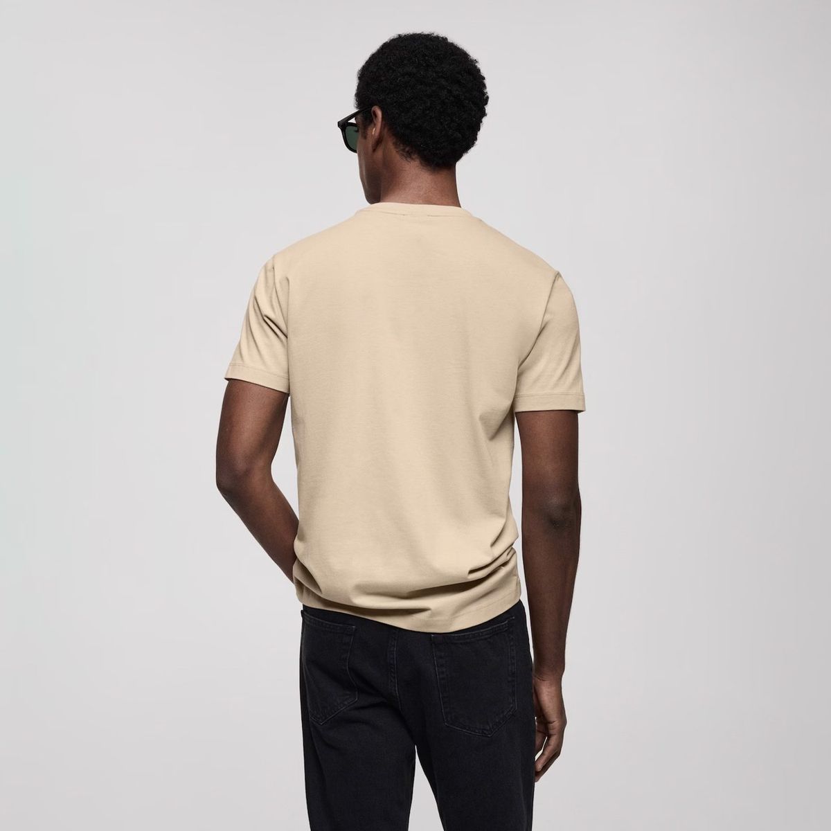 MANGO MAN - Polera Cherlo Manga Corta 100% Algodón Hombre Mango Man
