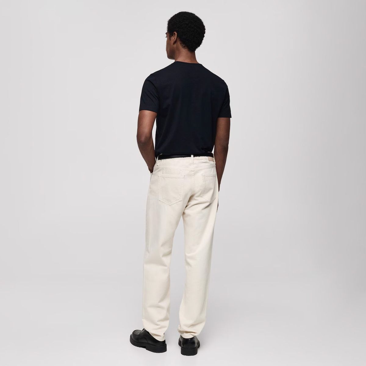 MANGO MAN - Polera Cherlo Manga Corta 100% Algodón Hombre Mango Man