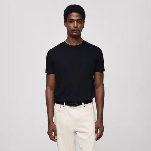 MANGO MAN - Polera 100% Algodón Slim Fit Hombre
