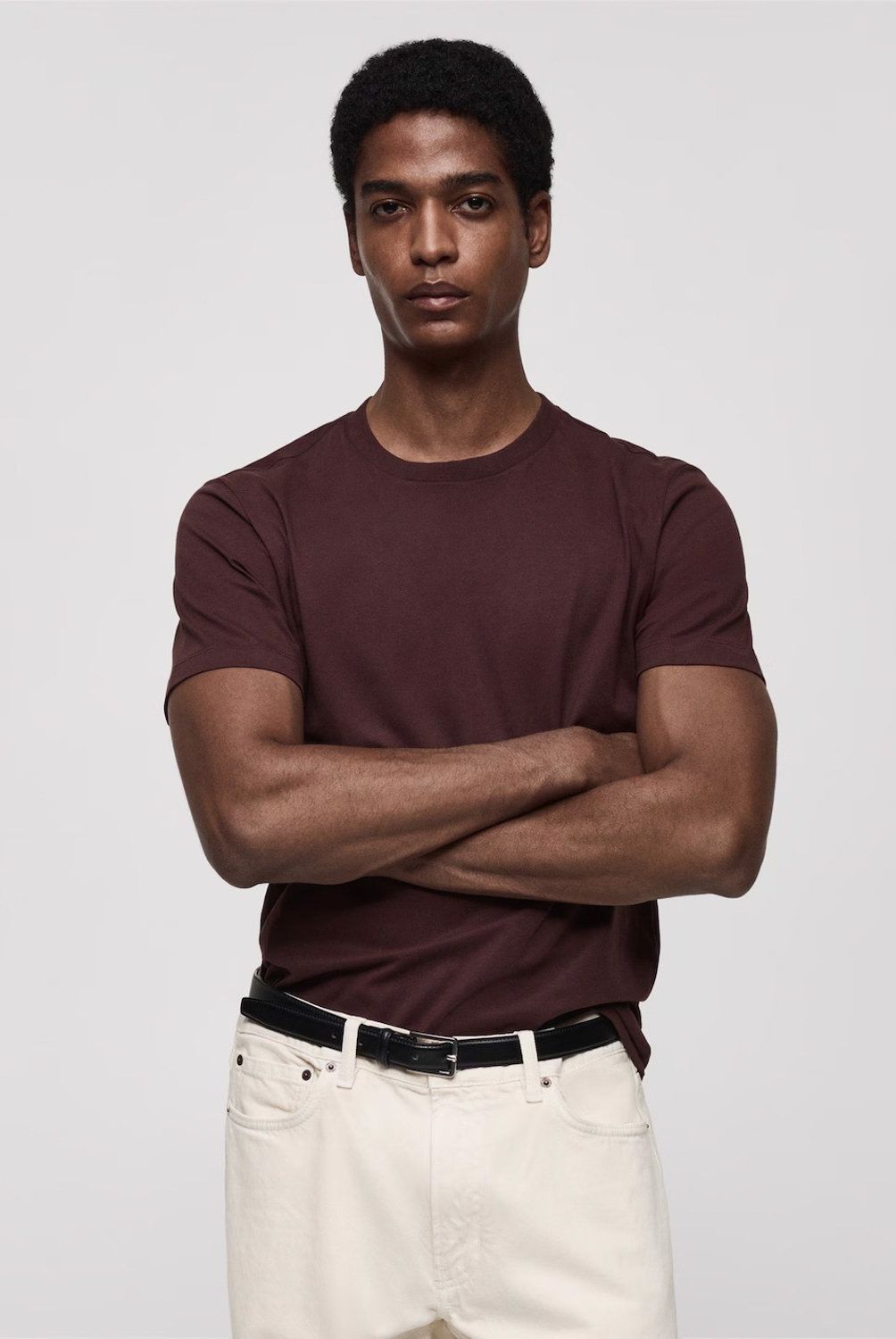 MANGO MAN - Polera 100% Algodón Slim Fit Hombre Mango Man