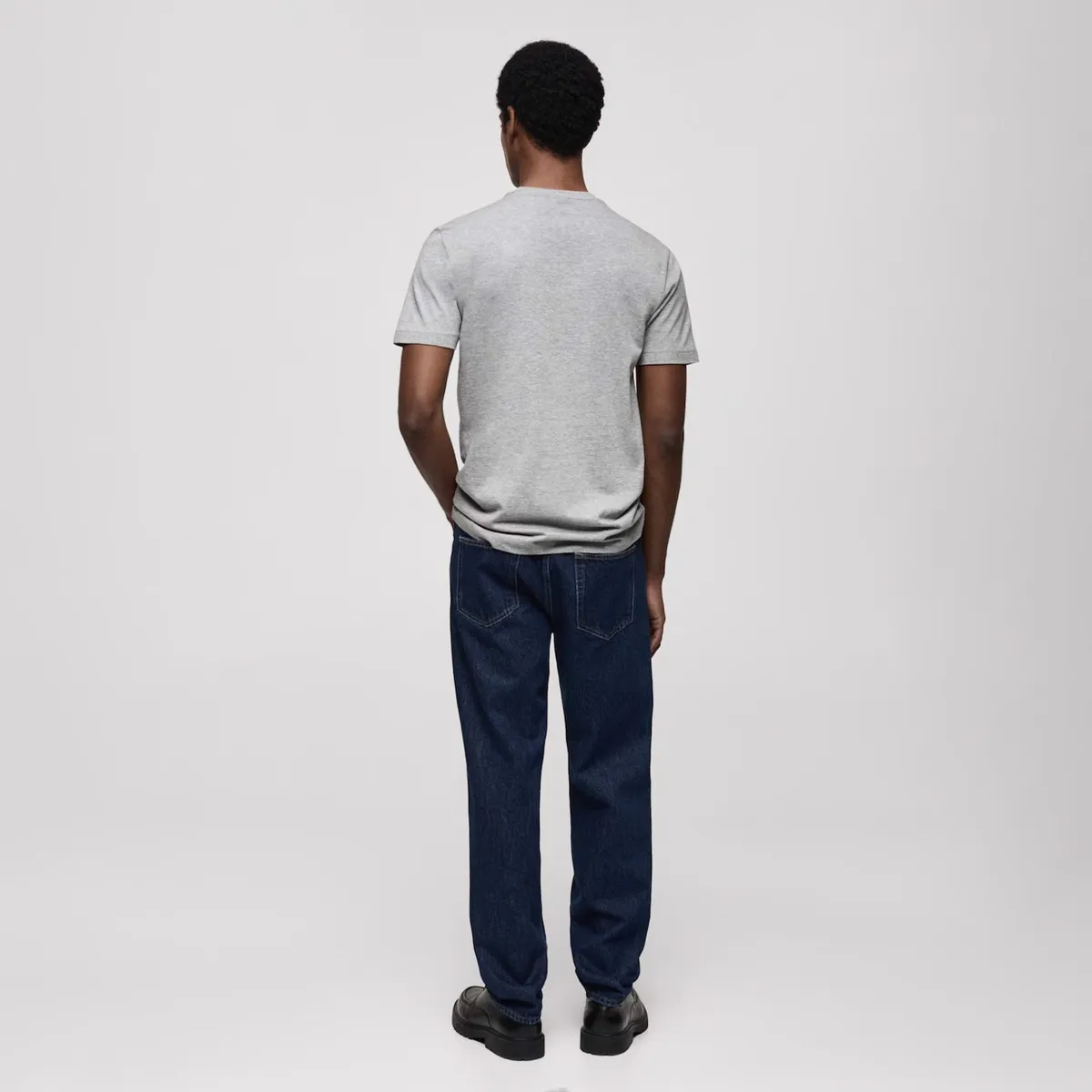 MANGO MAN - Polera Cherlo Manga Corta 100% Algodón Hombre Mango Man