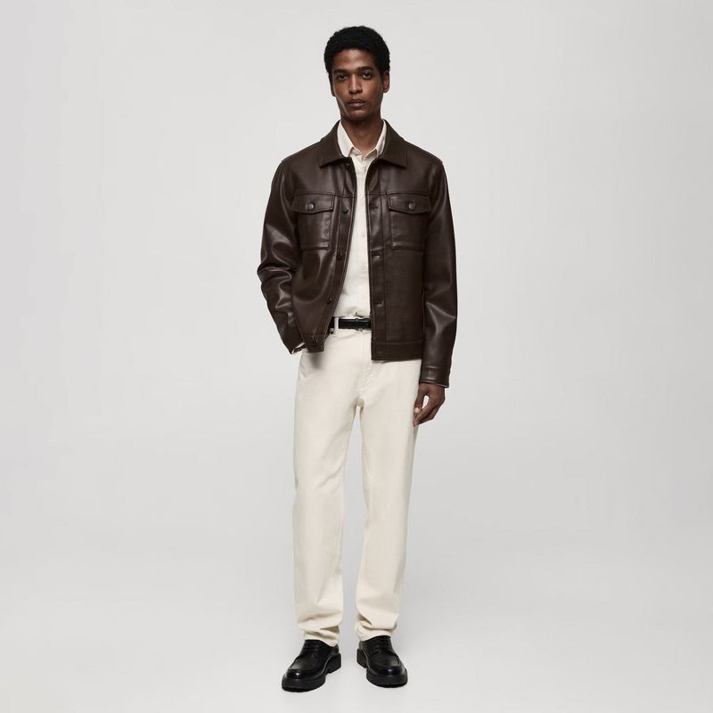 MANGO MAN - Chaqueta Oliver Pu Hombre Mango Man
