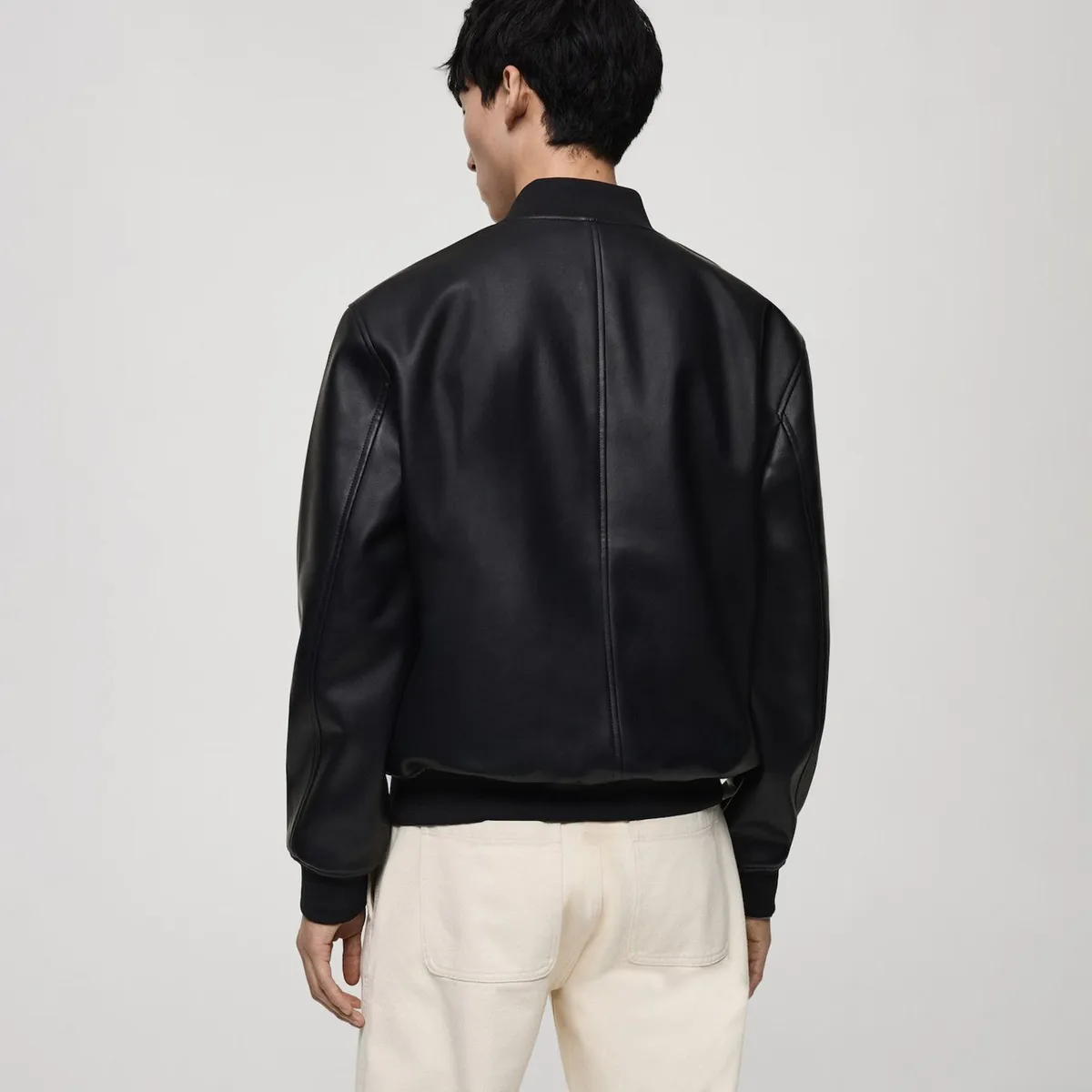 MANGO MAN - Chaqueta Pla Bomber Pu Hombre Mango Man