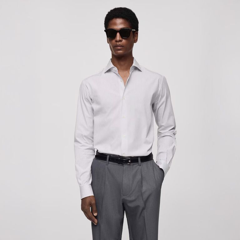 Camisa Vecchia Slim Fit Algodón Hombre