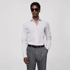 MANGO MAN - Camisa Vecchia Slim Fit Algodón Hombre