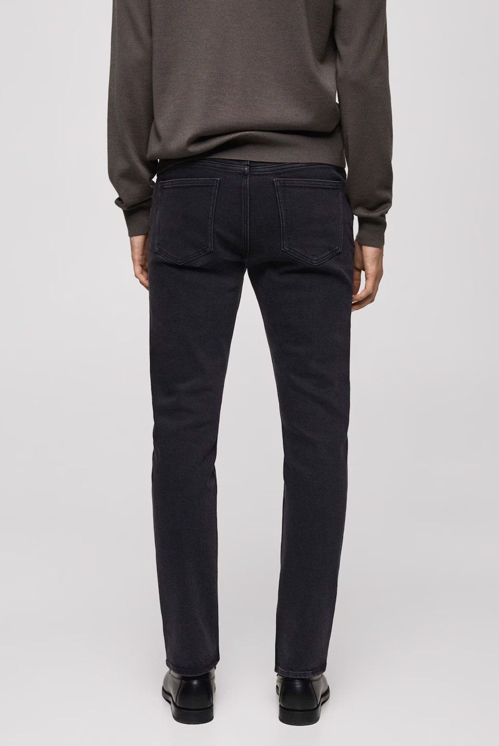 MANGO MAN - Jeans Jan Slim Fit Negros Hombre Mango Man