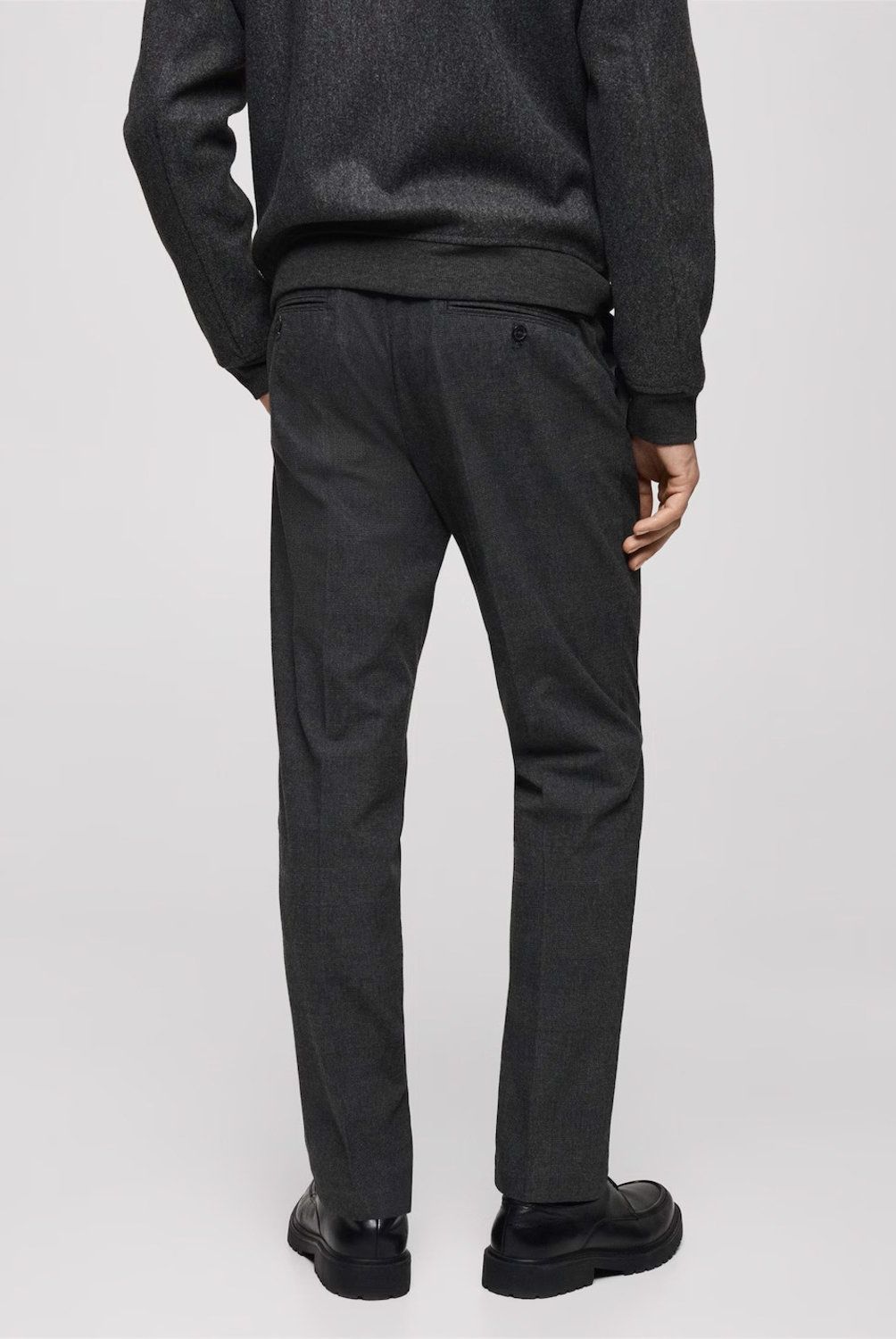 MANGO MAN - Pantalón Franela Estampado Príncipe Gales Hombre Mango Man