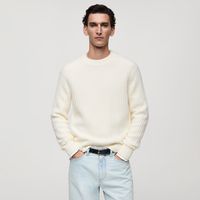 Sweater Punto Canalé Mezcla Lana Hombre