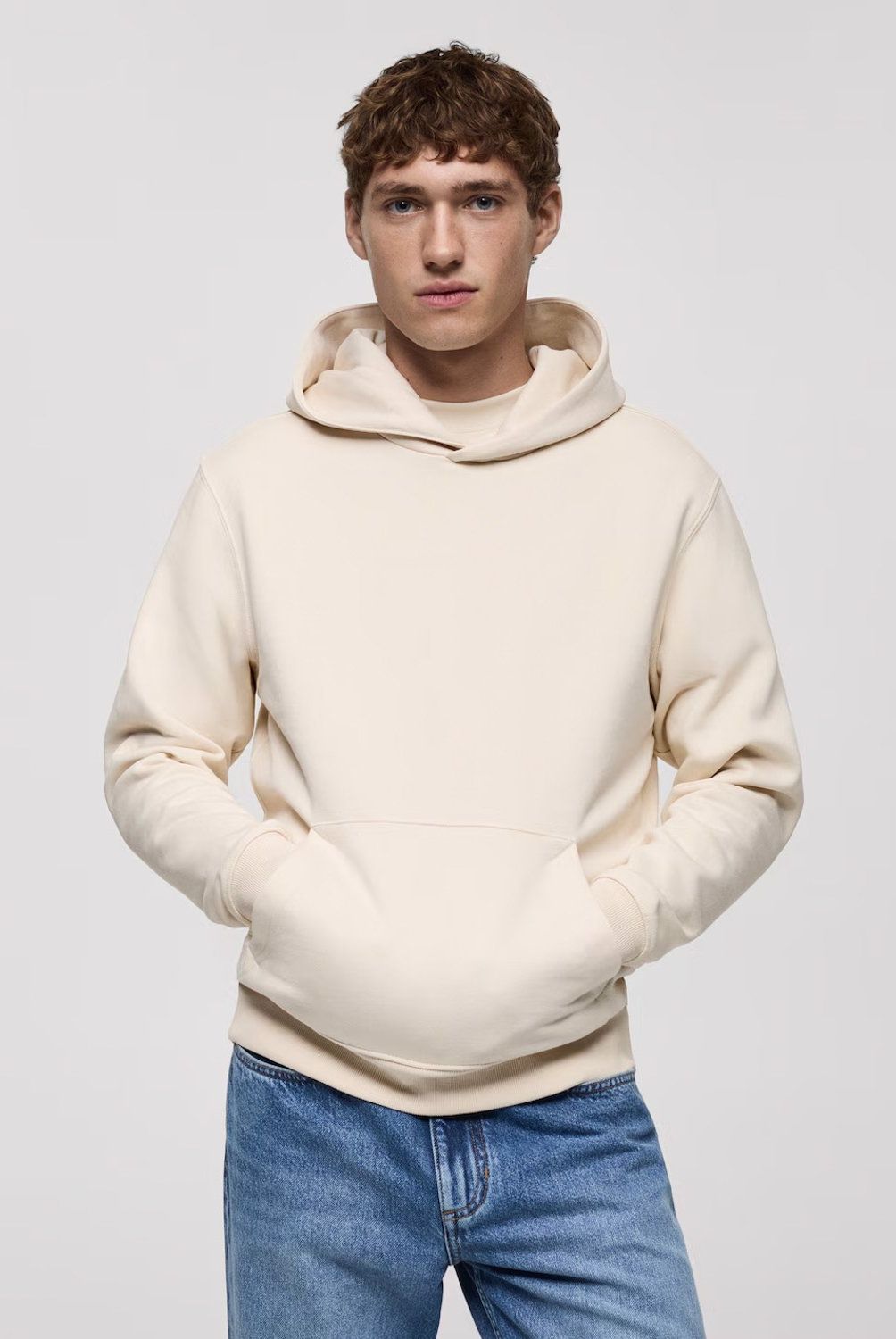 MANGO MAN - Polerón Algodón Capucha Regular Fit Hombre Mango Man