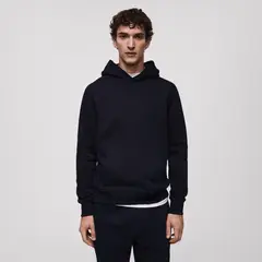 MANGO MAN - Polerón Algodón Capucha Regular Fit Hombre