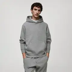 MANGO MAN - Polerón Algodón Capucha Regular Fit Hombre