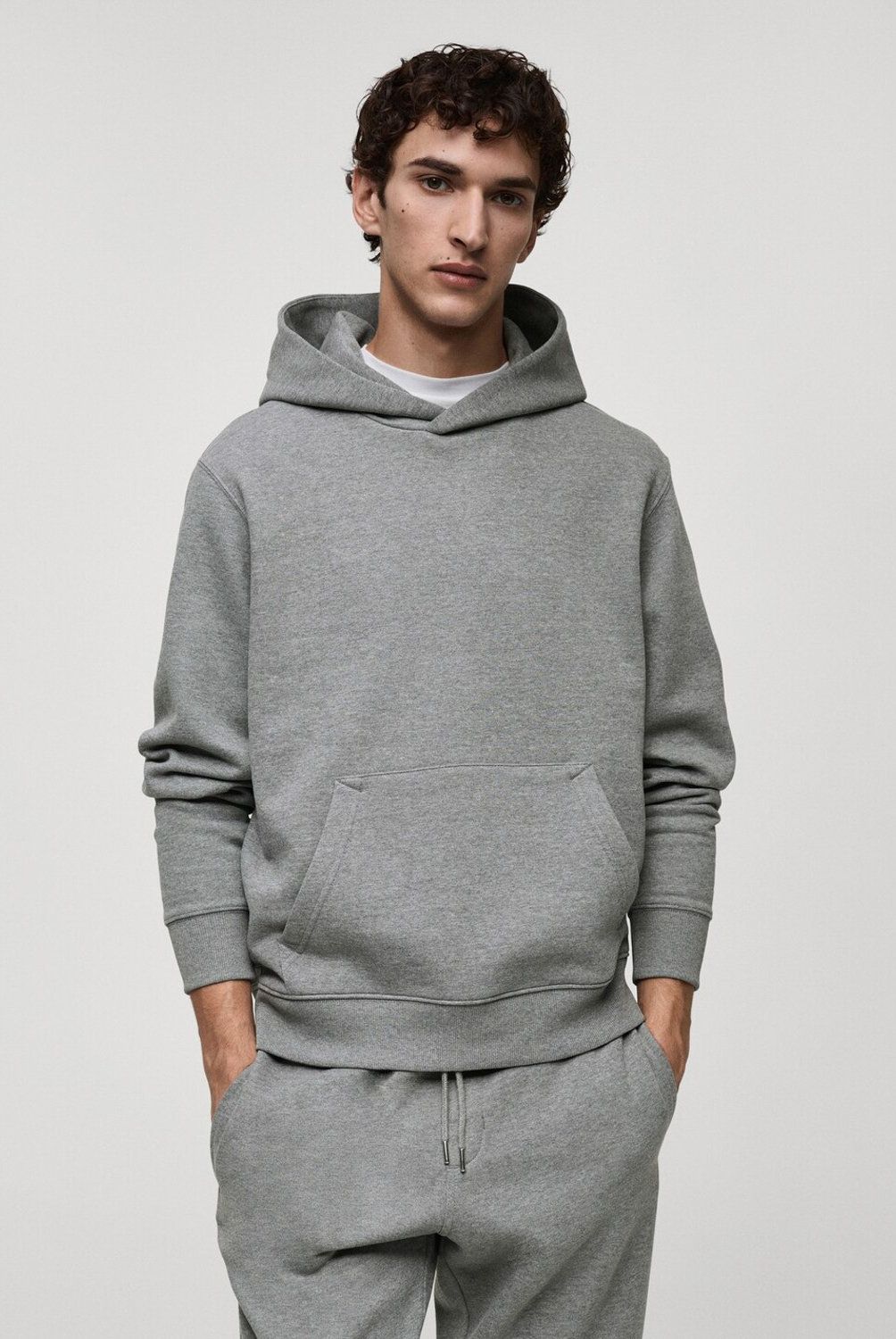 MANGO MAN - Polerón Algodón Capucha Regular Fit Hombre Mango Man