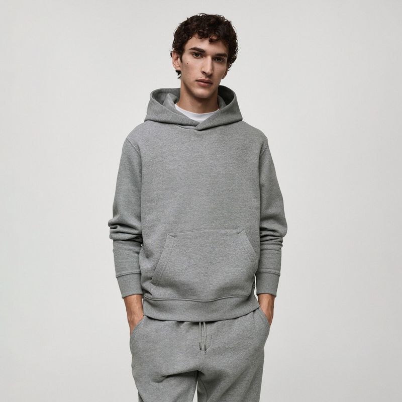 MANGO MAN - Polerón Algodón Capucha Regular Fit Hombre Mango Man