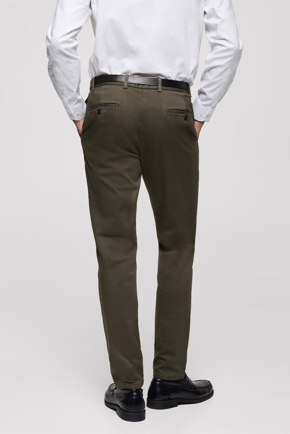 MANGO MAN - Pantalón Chino Slim Fit Sarga Hombre Mango Man