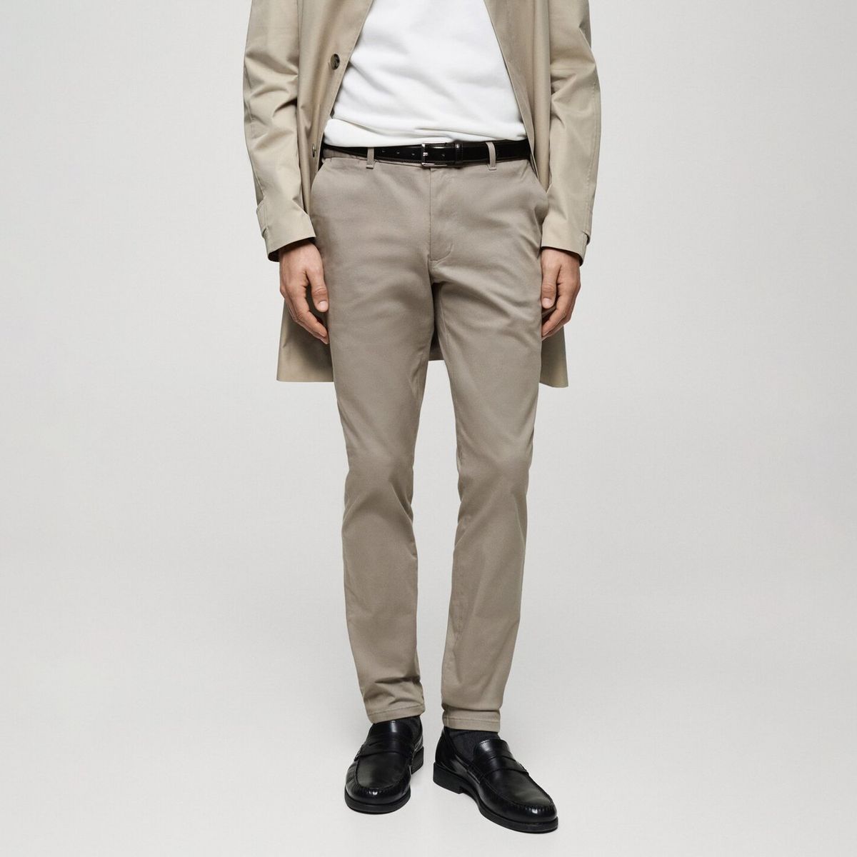 MANGO MAN - Pantalón Barna Slim Fit Hombre Mango Man