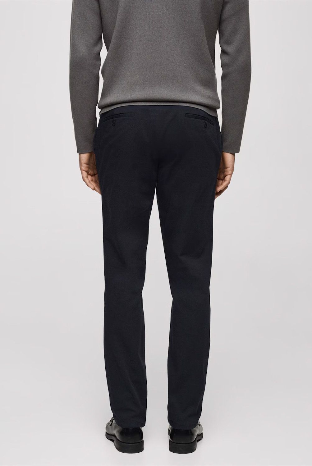 MANGO MAN - Pantalón Chino Slim Fit Sarga Hombre Mango Man