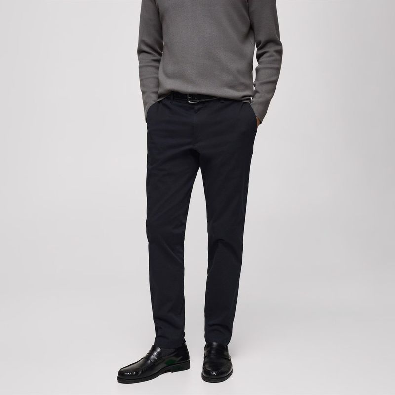 MANGO MAN - Pantalón Barna Slim Fit Hombre Mango Man