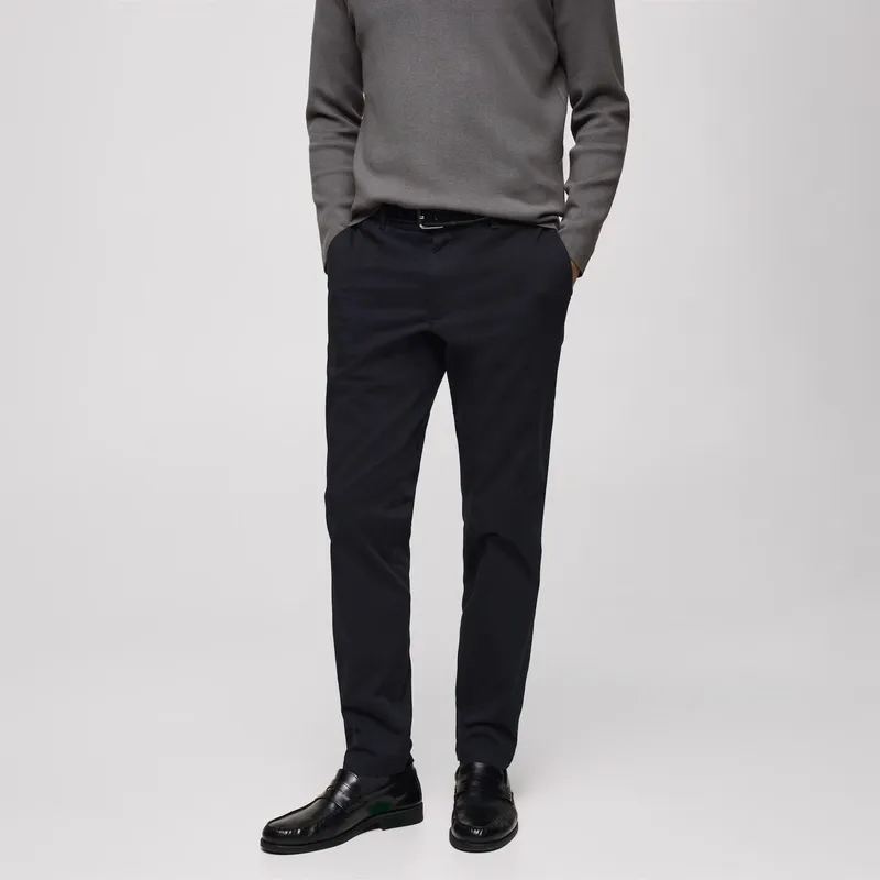 MANGO MAN - Pantalón Barna Slim Fit Hombre Mango Man