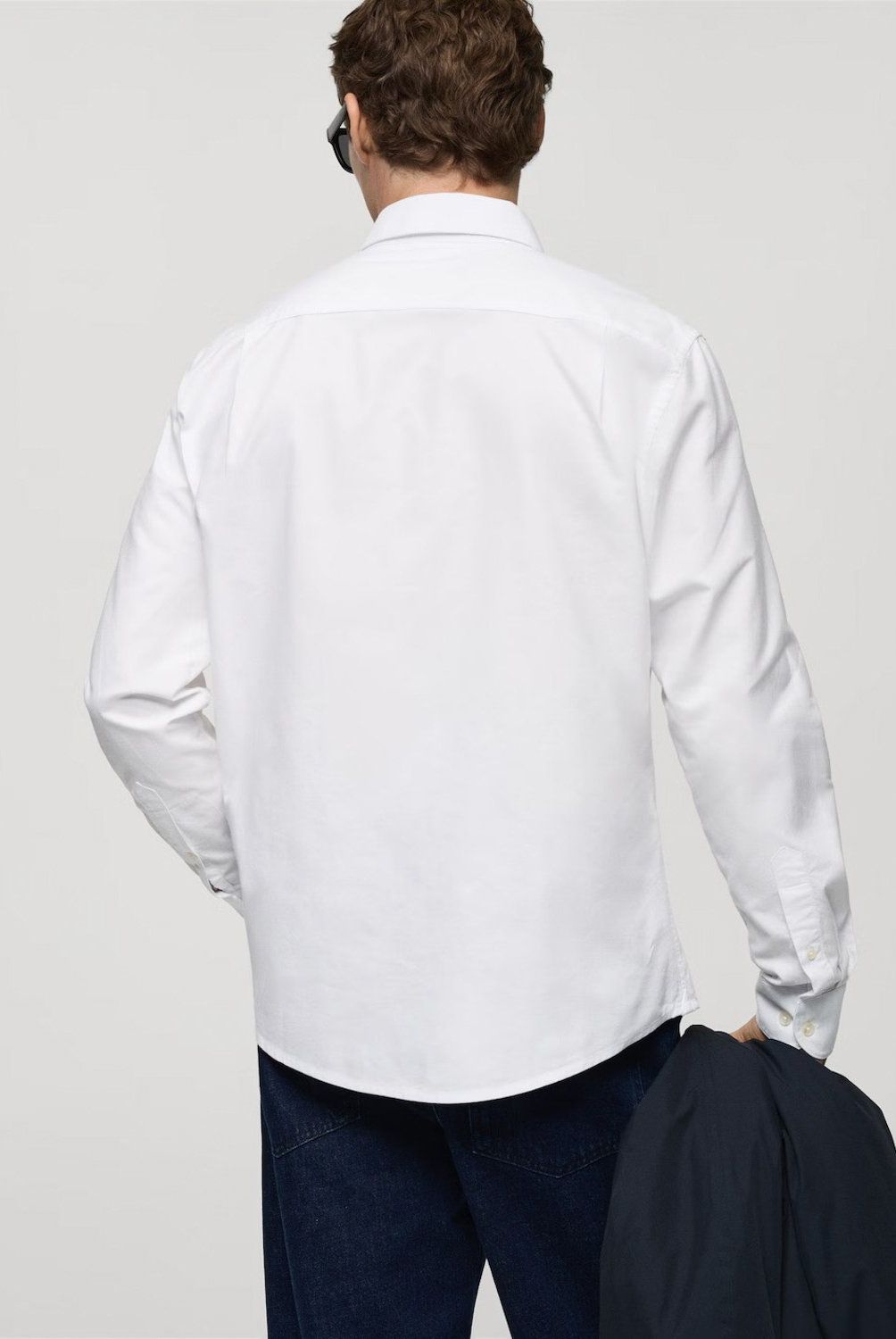 MANGO MAN - Camisa 100% Algodón Tejido Oxford Hombre Mango Man