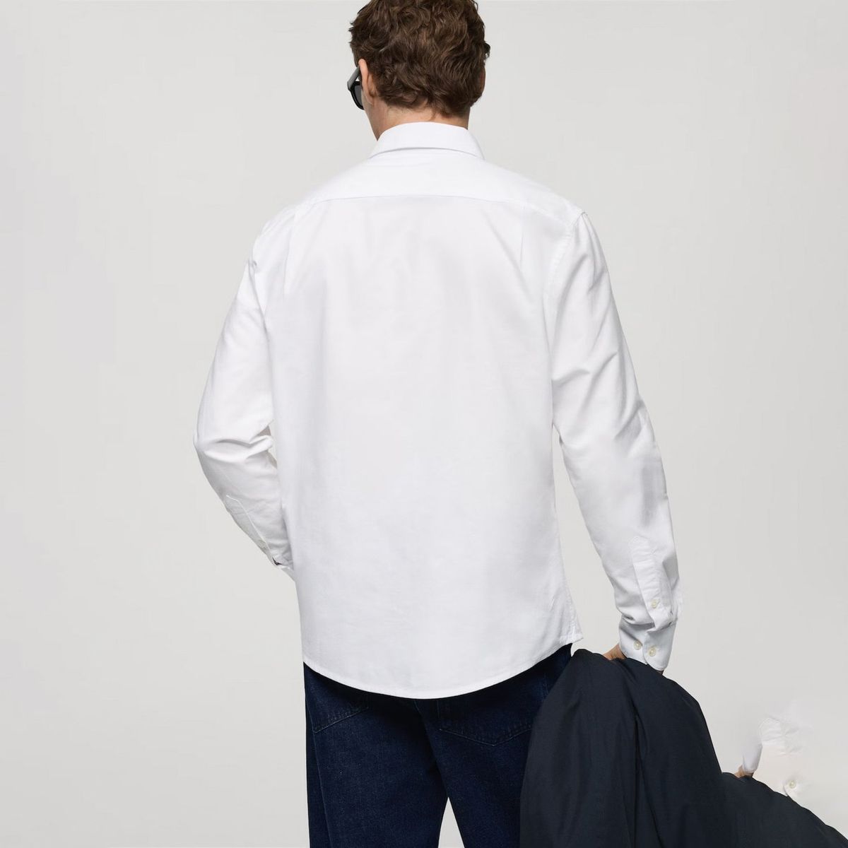 MANGO MAN - Camisa Oxford Regular 100% Algodón Hombre Mango Man