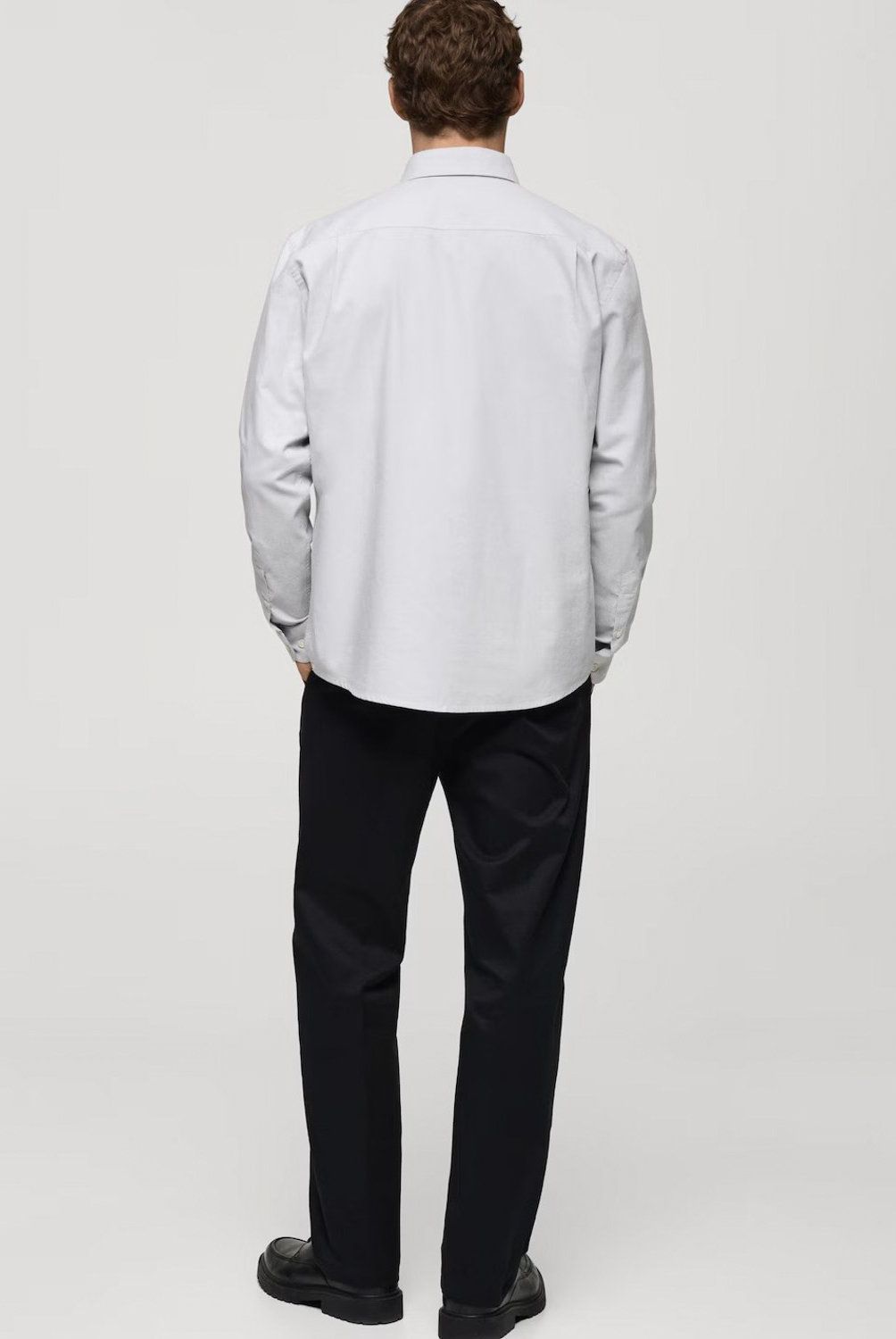 MANGO MAN - Camisa 100% Algodón Tejido Oxford Hombre Mango Man