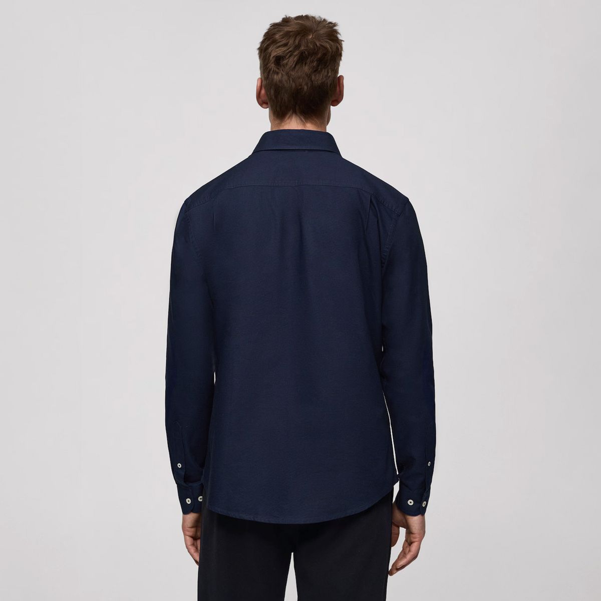 MANGO MAN - Camisa Oxford Regular 100% Algodón Hombre Mango Man