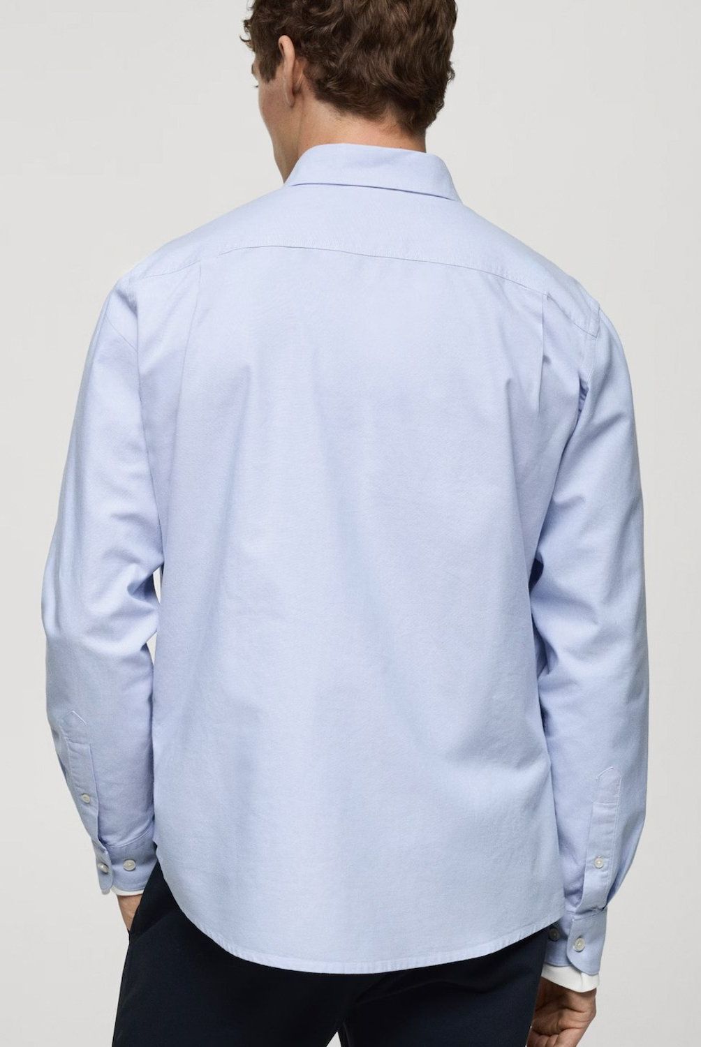 MANGO MAN - Camisa 100% Algodón Tejido Oxford Hombre Mango Man