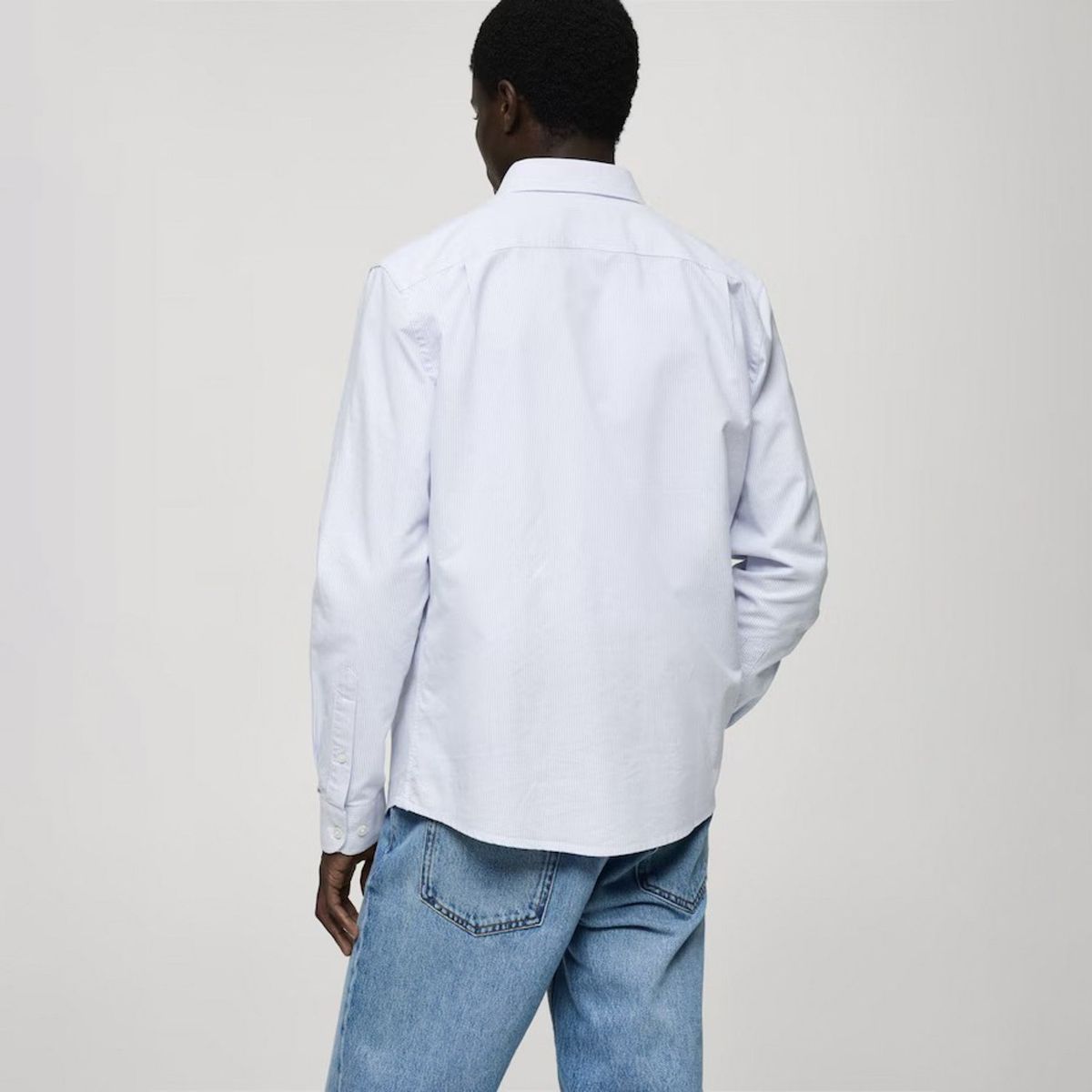 MANGO MAN - Camisa Kodak Regular Fit 100% Algodón Rayas Hombre Mango Man