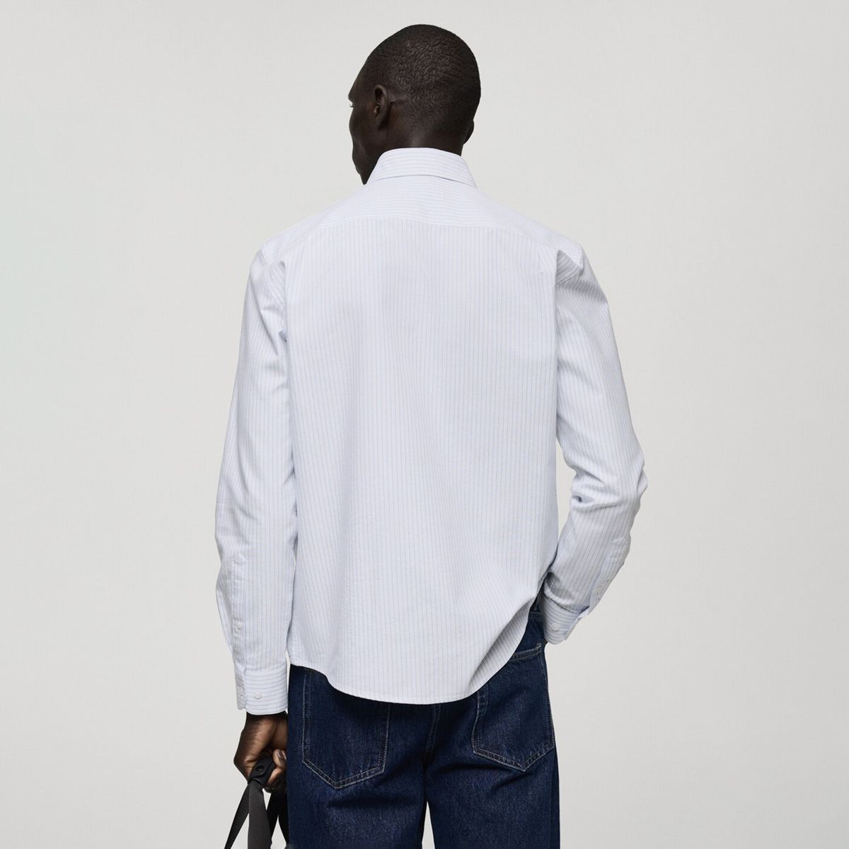 MANGO MAN - Camisa Kodak Regular Fit 100% Algodón Rayas Hombre Mango Man