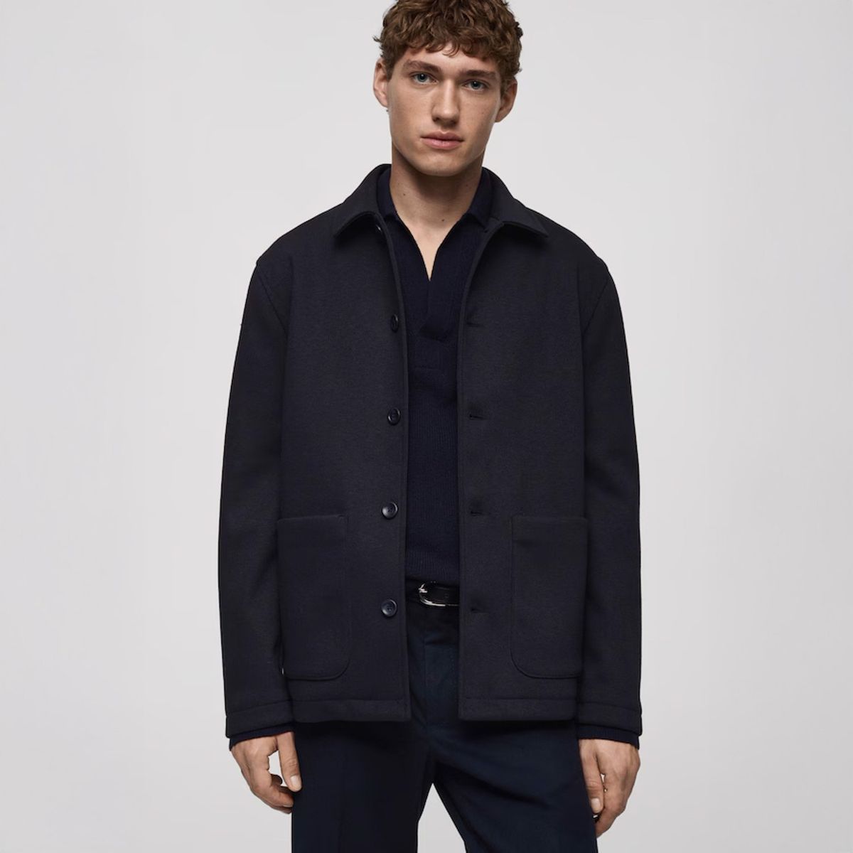 MANGO MAN - Sobrecamisa Creta Regular Fit Hombre Mango Man