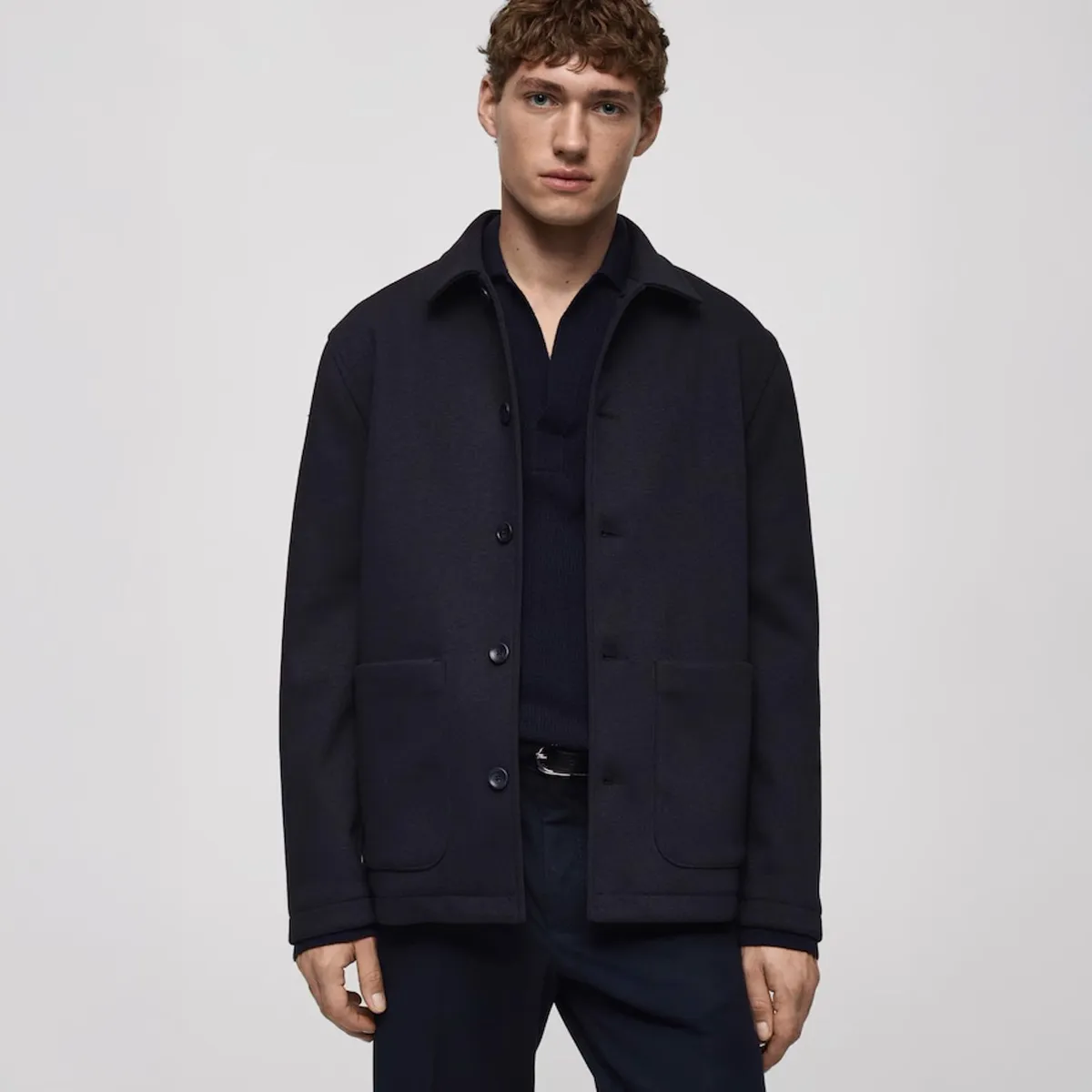 MANGO MAN - Sobrecamisa Creta Regular Fit Hombre Mango Man