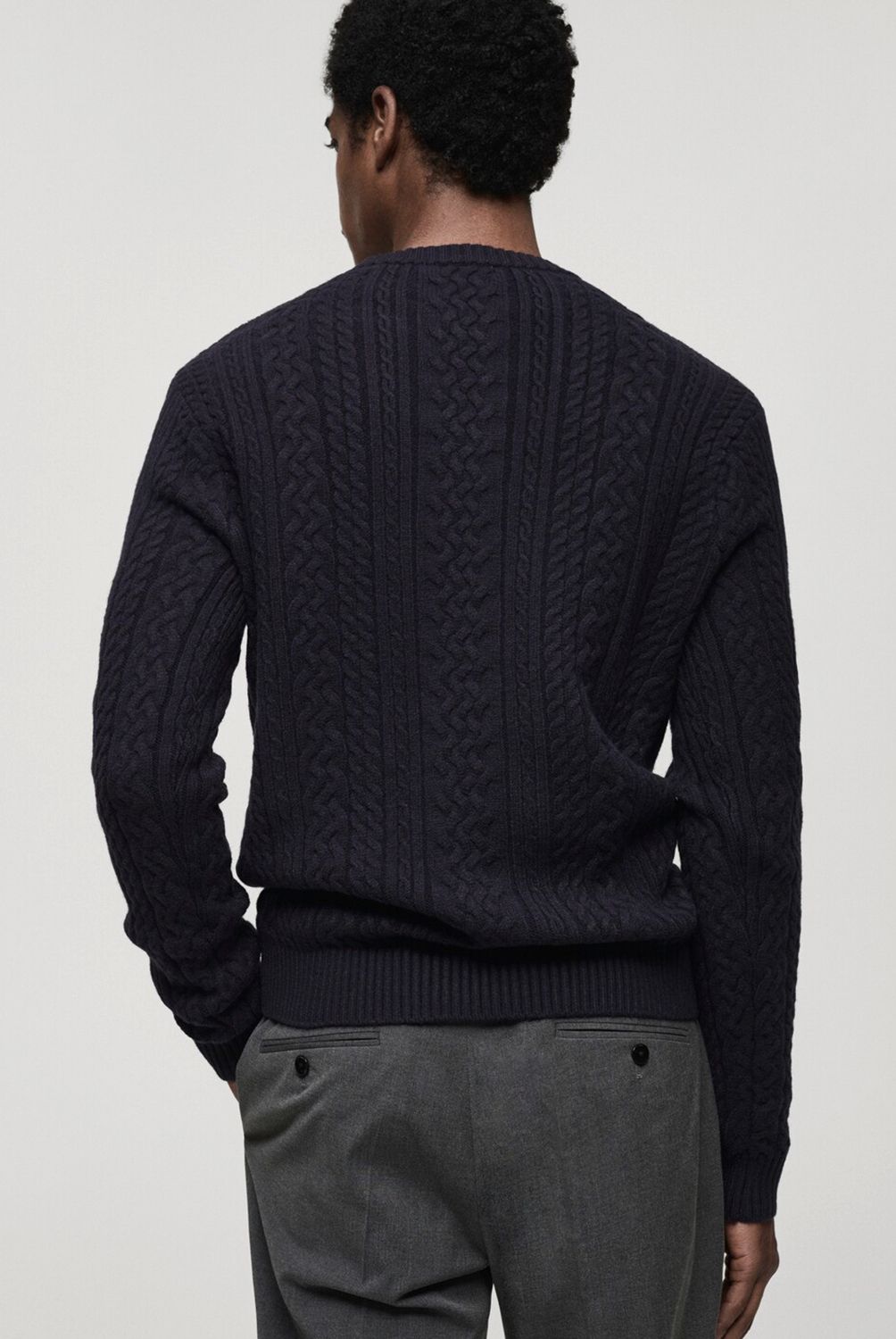 MANGO MAN - Sweater Punto Trenzado Hombre Mango Man