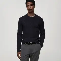 MANGO MAN - Sweater Maria Trenzado Hombre
