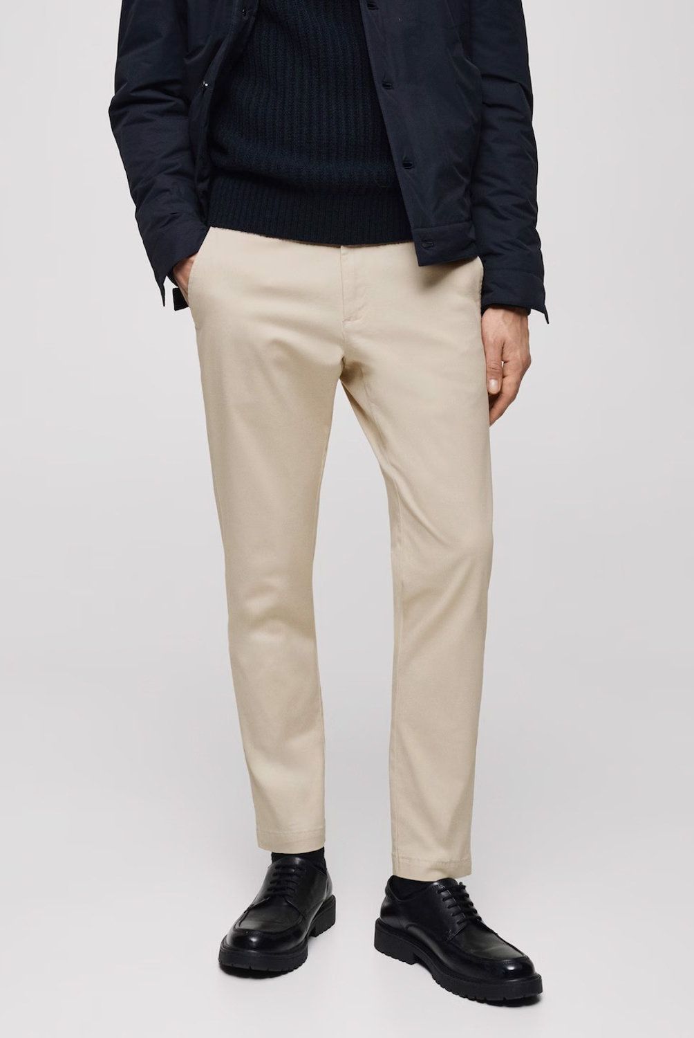 MANGO MAN - Pantalón Algodón Tapered Fit Hombre Mango Man