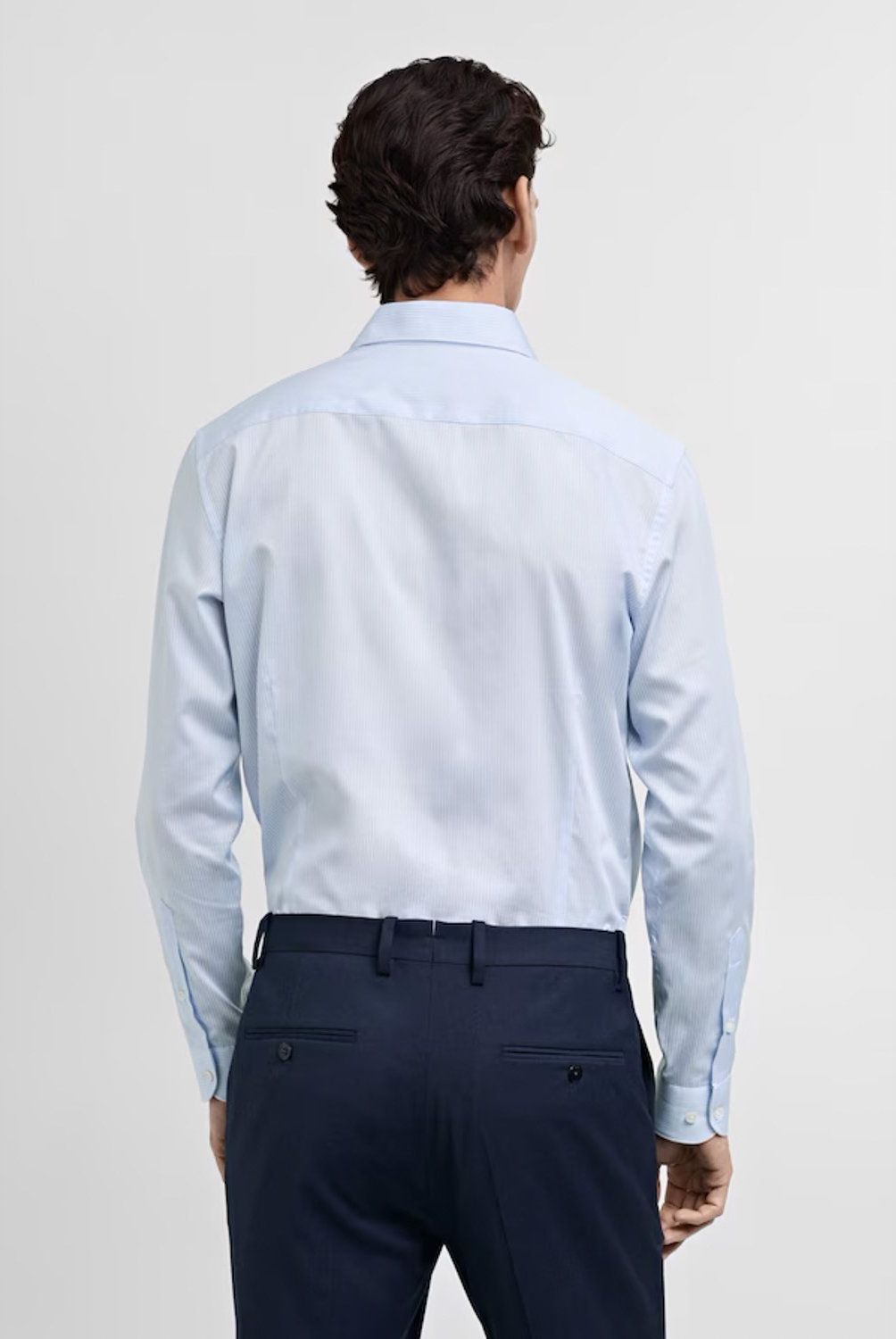 MANGO MAN - Camisa Traje Slim Fit Mil Rayas