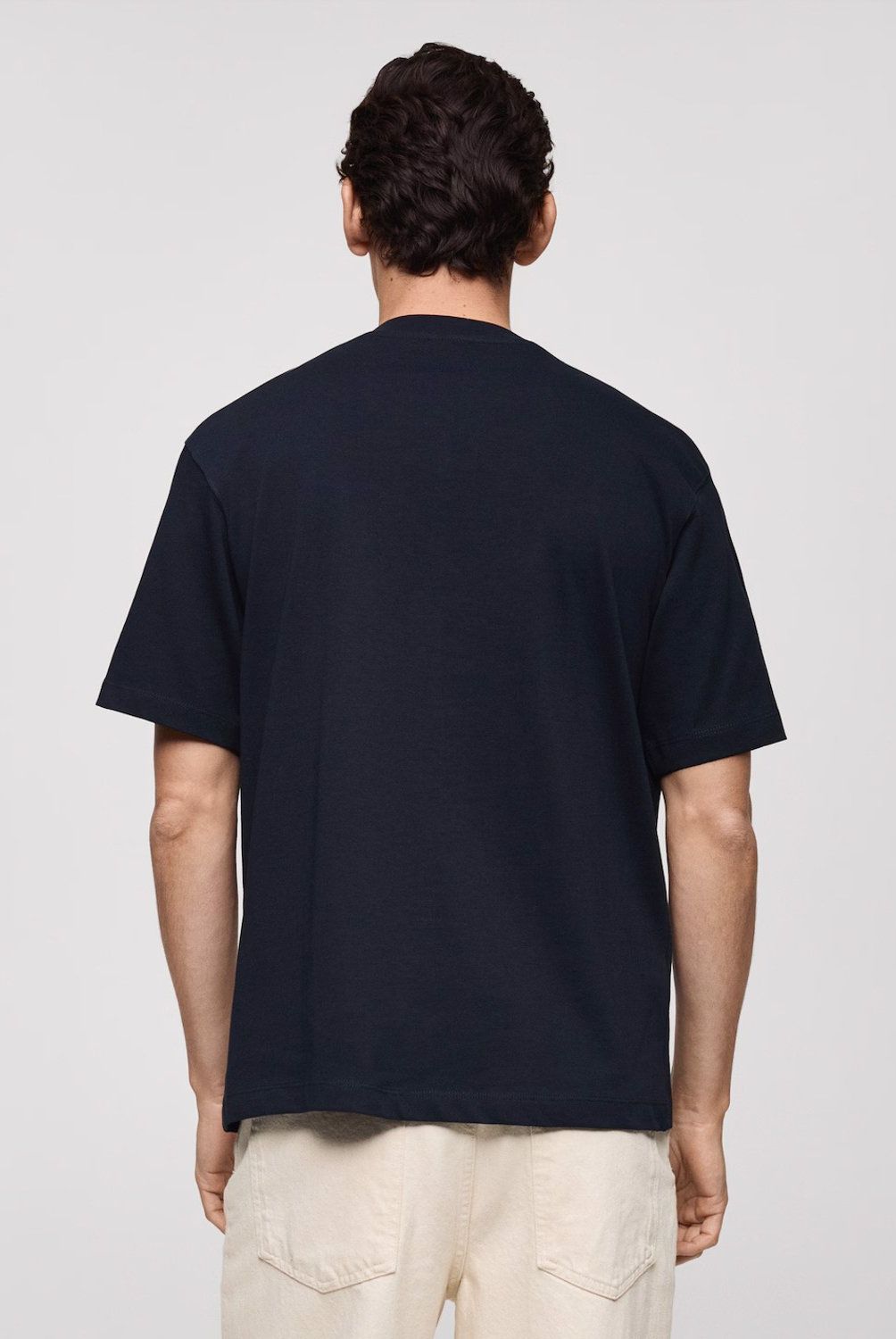 MANGO MAN - Polera 100% Algodón Relaxed Fit Hombre Mango Man