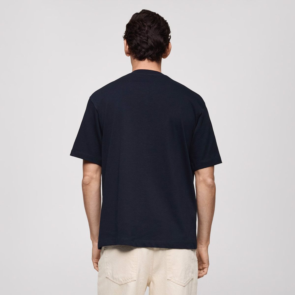 MANGO MAN - Polera Anouk 100% Algodón Relaxed Fit Hombre Mango Man