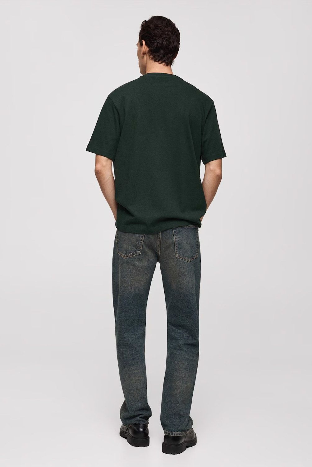 MANGO MAN - Polera 100% Algodón Relaxed Fit Hombre Mango Man